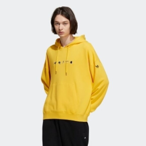 Adidas Originals X Disney Pixar Manga Hoodie Toy Story Monsters Inc Yellow Black - Picture 9 of 13